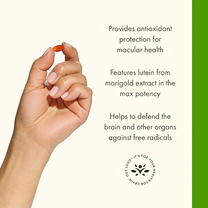 Swanson Synergistic Eye Health - Lutein and Zeaxanthin Supplement - 60 Softgels - Lutemax Lutein 20 mg and OmniXan Zeaxanthin 2 mg for Vision Support