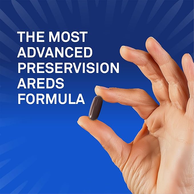 PreserVision AREDS3 Eye Vitamins, #1 Eye Doctor Recommended Brand, AREDS 2 Formula with 8 B-Vitamin Complex, Promotes Healthy Cellular Eye Function*, 3-in-1 Macular Supplement, 60 Softgels