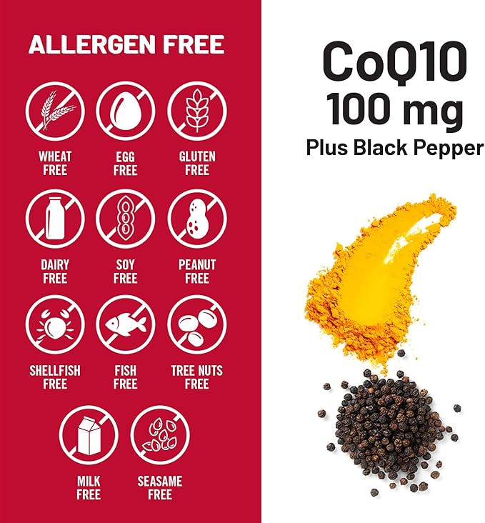 NatureWise CoQ10 100mg + Black Pepper Softgels - High Absorption Coenzyme Q10 + Black Pepper - Antioxidant for Heart Health + Cellular Energy - Vegan, Non-GMO, Gluten-Free - 90 Count[90-Day Supply]