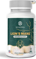 Lion's Mane Mushroom Gummies, 5400mg per Serving*, Brain Health Supplements for Adults, Cognitive Focus Memory Supplement, 60 Count, Superfood Organic Gummies