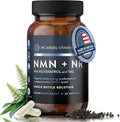 Mt. Angel Vitamins NMN Supplement + NR with Resveratrol & TMG, Dual NAD+ Precursors for Cellular Energy & Healthy Aging, 60 Capsules
