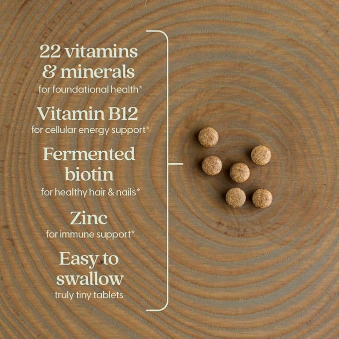 New Chapter Tiny Tabs Multivitamin with 20+ Nutrients for Immune, Cellular Energy & Stress Support, Including Vitamin D3 + B Vitamins, 192 Count