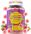 Nextdia Multivitamin Filled Gummies for Teen Boys Girls 12-17, 18, 19, Kids 10+ Multivitamin with Omega 3, Calcium + Magnesium + Zinc, Multi-Minerals for Adolescent 10-19S Brain, Bone, Energy, Immune