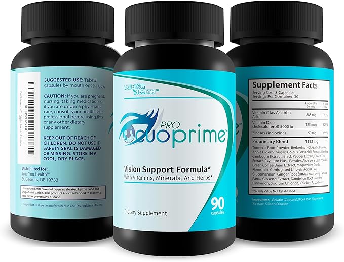 Pro Ocuoprime - Eye Health & Vision Health Support Supplement - Promote Healthy Eyesight & Clear Vision - Help Reduce Eye Strain, Eye Pressure, Dry Eyes, & Blurred Vision - Pro Ocuprime Vision Formula