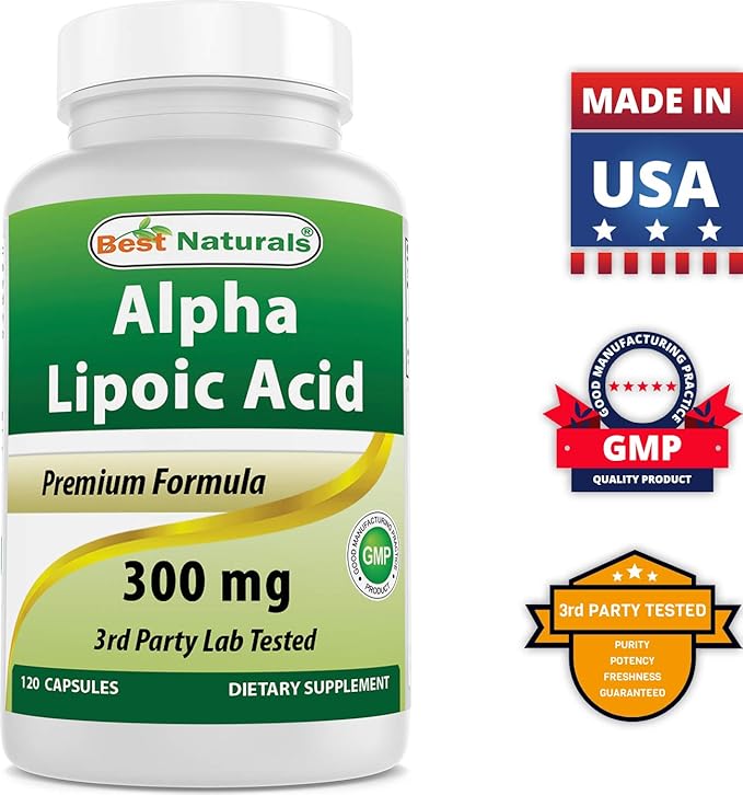 Best Naturals Alpha Lipoic Acid 300 mg & Berberine Plus 1000 mg