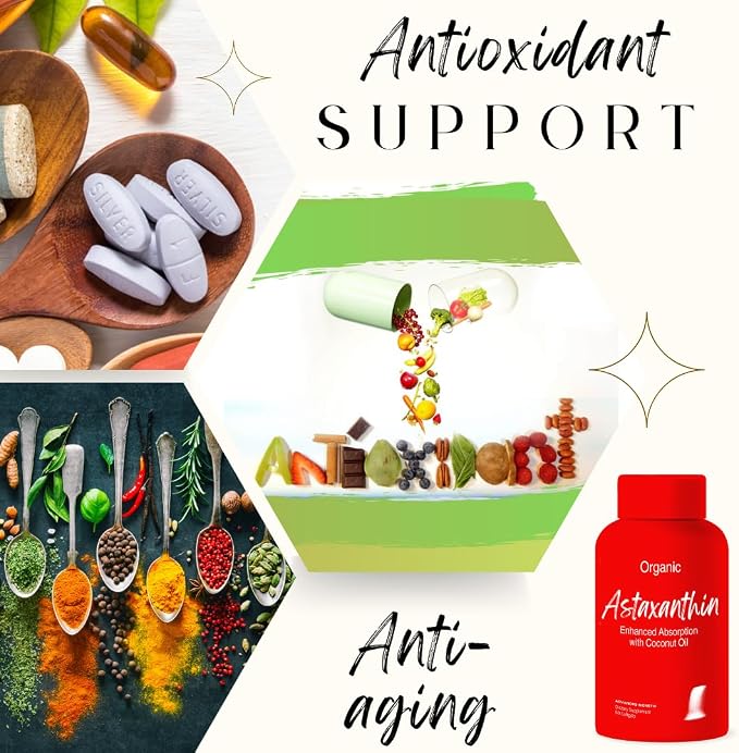 Advanced Bionetix Triple Strength AstaQuil™ Astaxanthin 12mg High Bioavailability Formula, 60 Softgels Organic Coconut Oil for Enhanced Absorption. Powerful Antioxidant for Eye, Joint & Heart Health