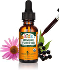 Herb Pharm Kids Immune Fortifier: Alcohol-Free Organic Immunity Supplement with Elderberry & Echinacea, Liquid Herbal Formula, 1 oz