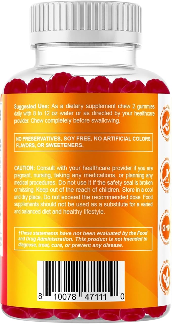 Vitamatic Vitamin D3 + K2 Gummies – 60 Count | Supports Bone, Heart & Immune Health – Promotes Calcium Absorption – Plant-Based, Non-GMO, Gluten-Free
