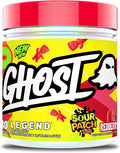 GHOST Legend Pre-Workout Powder, Sour Patch Kids Redberry - 30 Servings – Pre-Workout for Men & Women with Choline, L-Citrulline, & Beta Alanine for Energy & Focus
