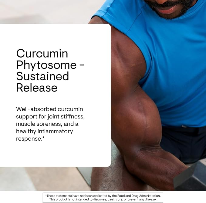 THORNE - Curcumin Phytosome 500 mg (Meriva) - Sustained Release, Clinically Studied - Supports Healthy Inflammatory Response in Joints, Muscles, GI Tract, Liver, Brain & Nerves* - 60 Servings
