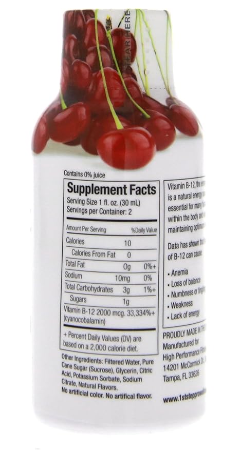 B-12 Boost Cherry Charge 12 (2 fl oz) bottles