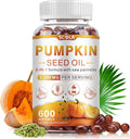 SCOLA Pumpkin Seed Oil with Saw Palmetto,3200mg/Serving,Cold-Pressed with Essential Fatty Acids & Phytosterols,Supports Hair, Immune,Bladder & Prostate Health,Non-GMO (600 Softgels)