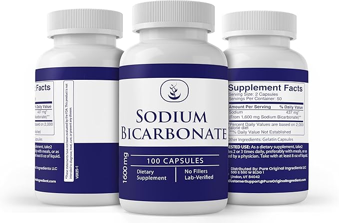 Pure Original Ingredients Sodium Bicarbonate (100 Capsules) Always Pure