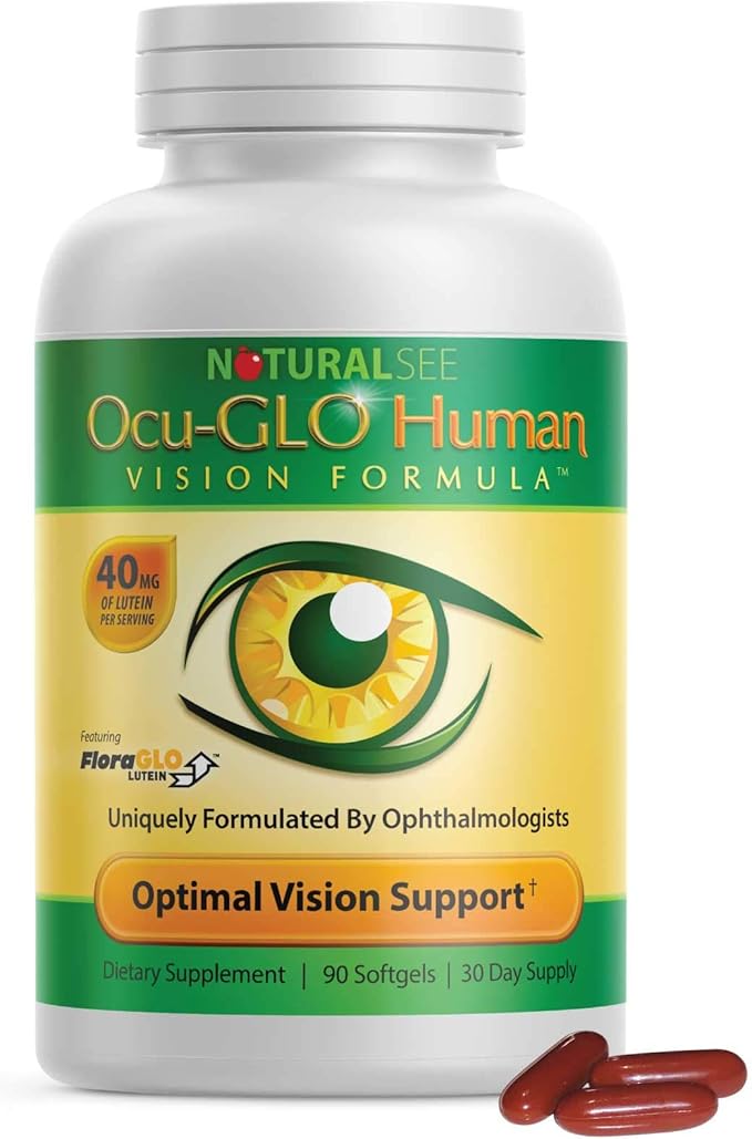 Ocu-GLO Human Vision Formula Eye Health Support Capsules, 90 Count