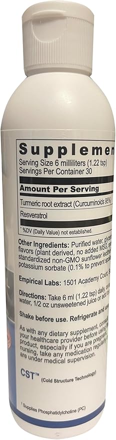 Liposomal Structured Curcumin/Resveratrol, 6 fl.oz