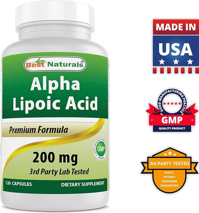 Best Naturals Alpha Lipoic Acid 200 Mg & Zinc Citrate 30 mg