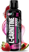 Nutrex Research Liquid Carnitine 3000 | (Strawberry Watermelon) | Premium L Carnitine Liquid, Stimulant Free 31 Servings