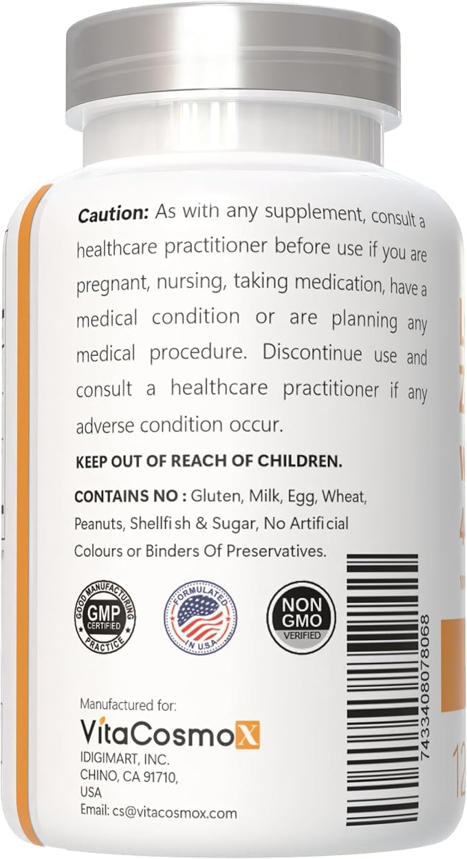 Lutein with Zeaxanthin, Vegan Capsules, 120 Count, 40 mg Lutein + 4 mg Zeaxanthin per Serving, Non-GMO, Gluten-Free (3)