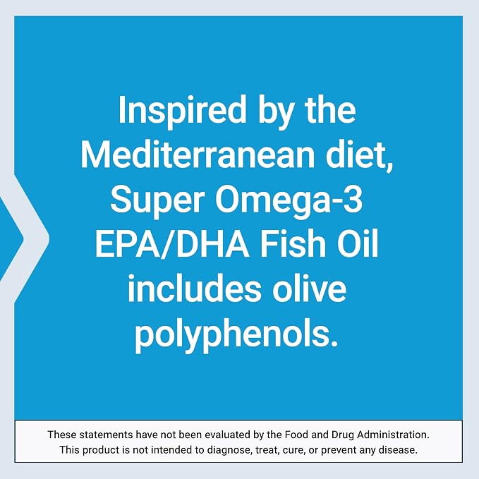 Life Extension Super Omega-3 EPA/DHA Fish Oil, Sesame Lignans & Olive Extract – Heart Health, Brain Health, Inflammation Health Support, Gluten-Free, Enteric-Coated, Non-GMO, 120 Softgels