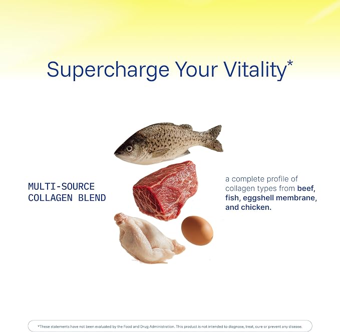 ProHealth Longevity Collagen Complete Powder - for People Over 40. 20g Multi Collagen. Hyaluronic Acid. for Joints, Bones, Hair, Skin, Muscles, Gut - 30 Servings - (3 Pack)