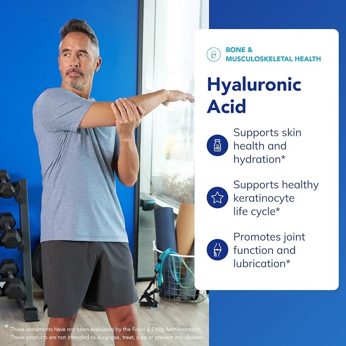 Pure Encapsulations Hyaluronic Acid - for Skin Hydration, Joint Lubrication & Joint Health* - Effective Absorption - Gluten Free - Vegan & Non-GMO - 180 Capsules