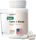 Nourished Natural Health Calm + Sleep – Relaxation & Melatonin-Free Sleep Supplement for Women, Cortisol Support with Ashwagandha, L-Theanine, Magnesium & Valerian Root – Vegan & Non-GMO – 60 Capsules