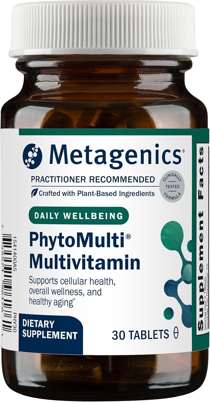 Metagenics PhytoMulti Multivitamin Without Iron-Daily Multi for Men & Women with 20+ Vitamins, Minerals & Phytonutrients for Antioxidant & Immune Support-Non-GMO, Gluten-Free - 30 Tablets
