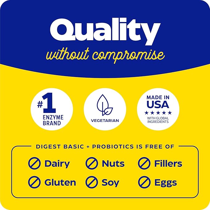 ENZYMEDICA Digest Basic + Probiotics Capsules, 30 Count
