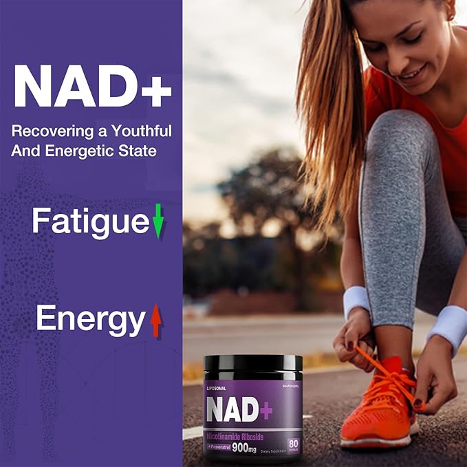 NAD Supplement - Nicotinamide Riboside Resveratrol 900mg, Liposomal NAD Supplement for Women and Men, NAD Plus Pure Organic, 240 Capsules