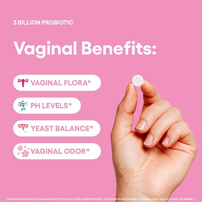 Natural Foundation Supplements Vaginal Probiotics Supplement Supports PH Balance & Intimate Flora 240 Tablets 3 Billion CFU (240, Vaginal Probiotics)
