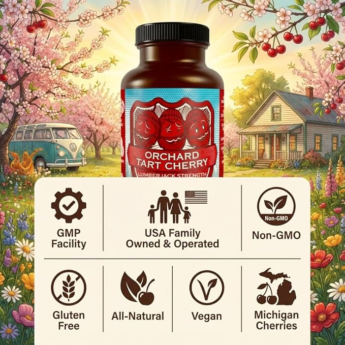 Orchard Tart Cherry - Grown in USA - Lumberjack Strength Blend