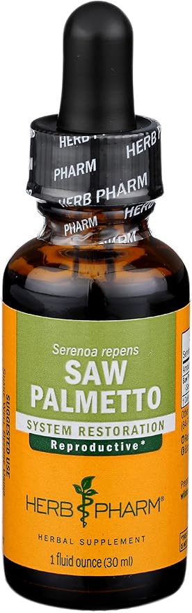 Herb Pharm Saw Palmetto Berry Liquid Extract for Prostate Support - 1 Ounce (DSAW01)