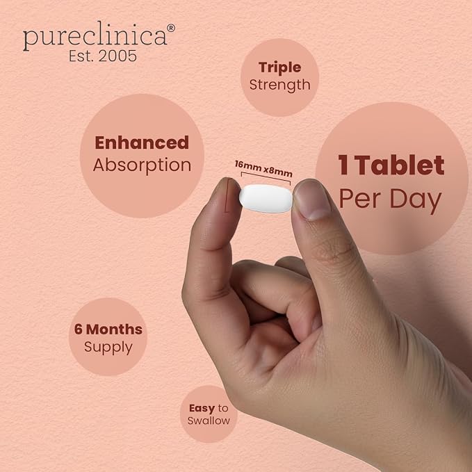 Triple Strength Hyaluronic Acid 300mg x 180 tablets (6 months supply). 300% stronger