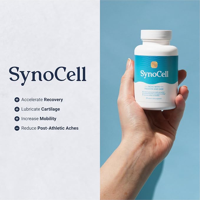 Synocell Glucosamine Chondroitin Complex 2 Pack Back, Neck, and Joint Support Supplement with Boswellia, Quercetin, & MSM - Renew Your Joints from the Inside Out - Move with Freedom and Ease
