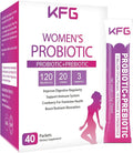 KFG Women's Probiotic Powder, with 100 Billion CFUs, 20 Strains, 3Organic Prebiotics, Cranberry, Digestive Enzymes & D-Mannose, for Boost Immune, Digestive, Gut, Vaginal & Urinary Health, 40 Packets