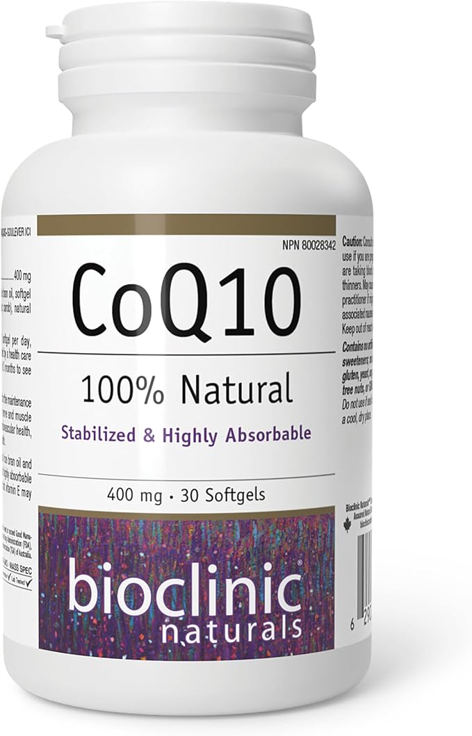 Bioclinic Naturals - Coq10 400 mg - 30 Softgels