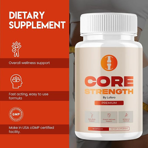 (5 Pack) Core Strength Capsules, CoreStrength Premium Supplement Joint Vitamins Support with Advanced Maximum Strength & Wellness Formula, All-Natural Ingredients Overall Health Reviews Pills (300 ct)