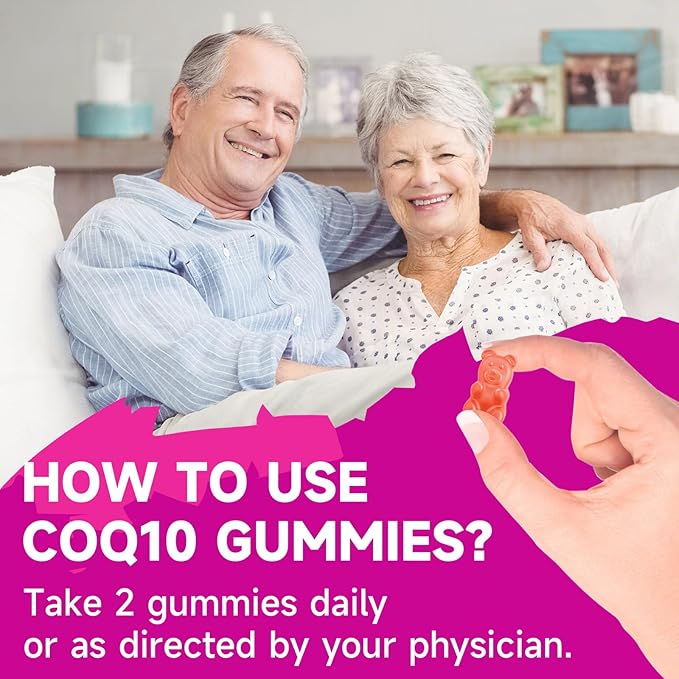 Sugar-Free CoQ10 Gummies 250mg, Plus Omega-3, Vitamin B3 & Zinc, Magnesium - High Absorption Coenzyme Q10 Supplements for Heart Health, Cellular Energy, & Antioxidant Support, 60 Count