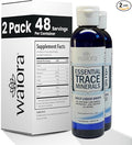 Waiora Essential Trace Minerals | Help Replenish Lost/Depleted Mineral | 60+ Ionic Trace Minerals | Support Body’s Vital Functions, pH Balance | Plus Electrolytes for Hydration (2 Bott / 96 serv)