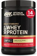 Optimum Nutrition Gold Standard 100% Whey Protein Powder, Vanilla Ice Cream, 1 Pound (Pack of 1)