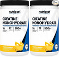 Nutricost Creatine Monohydrate Powder (Pineapple Mango, 500 Gram) - Micronized Creatine Supplement - Vegan, Non-GMO, Gluten Free (Pack of 2)