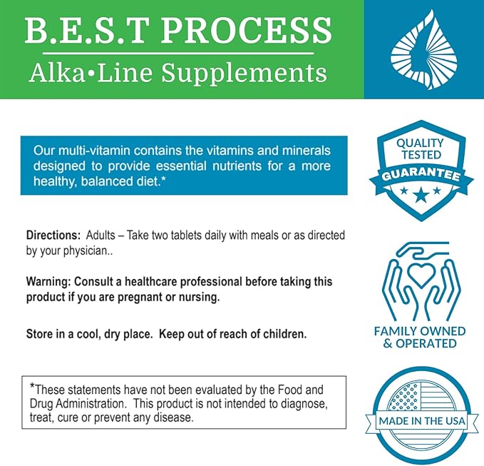 SuperV Best Process AlkaIine — Energizing & Detoxifying Multivitamin — Vitamins & Minerals with Digestive Enzymes, Superfoods and Herbs