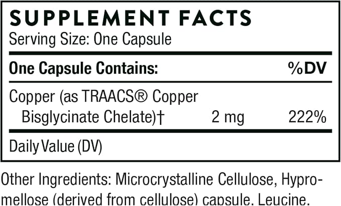 THORNE - Trace Minerals Bundle - Zinc Picolinate and Copper Bisglycinate - Essentials for Wellness - 60 Servings