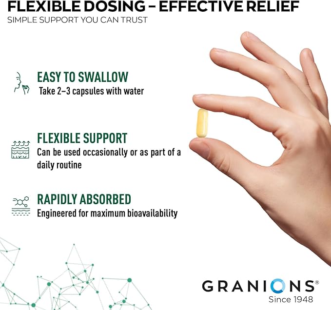 Granions Histamine Balance Complex - Quercetin with Bromelain, NAC and Vitamin C - D-Hist Seasonal Histamine Blocker & Immune Support Supplement for Adults and Children - 60 Vegan Capsules