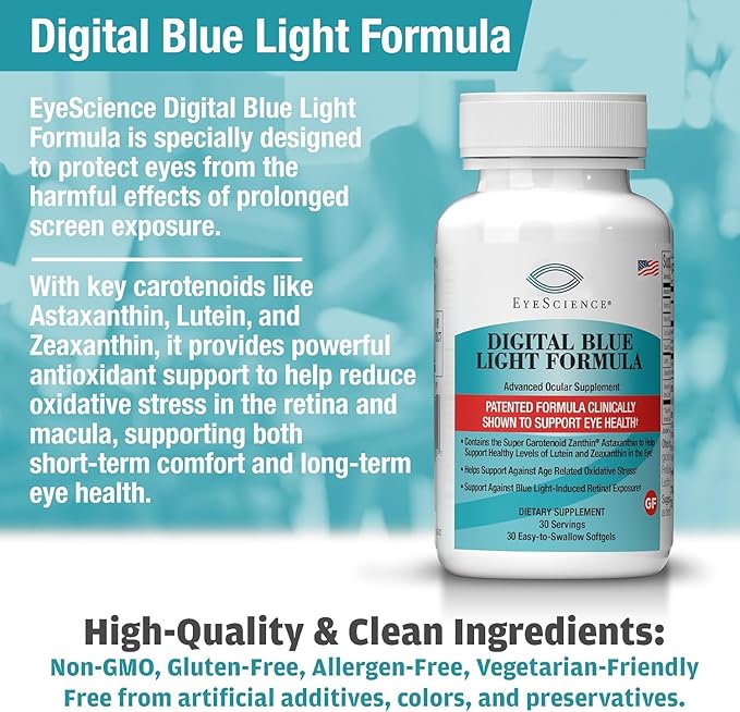 Basic Brands EyeScience Digital Blue Light Formula - 30 Softgels - 2-Pack