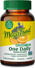 MegaFood Multivitamin for Women 40+ One Daily Womens Multivitamin - with Methylated B12, Methyl Folate, Vitamin D3, C & Zinc - Energy Metabolism, Immune Support & Bone Health, Vegetarian, 30 Tablets