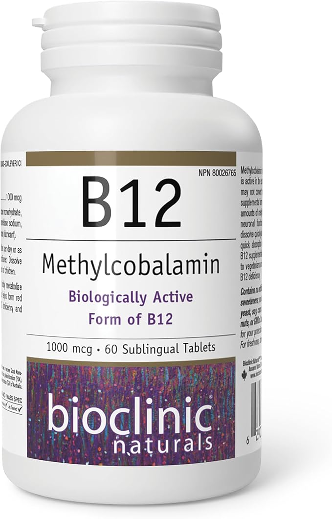 Bioclinic Naturals - B12 Methylcobalamin 1000 mcg 60 loz
