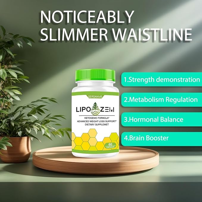 Lipo-Zemn BHB Advanced Formula, Natural Ingredients, Wellness Capsules Support for Wei, GHT Management & Gut Comfort, with Magnesium, Calcium, Sodium BHB | Non-GMO, Gluten-Free, Keto, 60 Capsules (1)