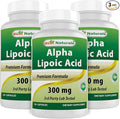 Best Naturals Alpha Lipoic Acid 300 mg 120 Capsules (120 Count (Pack of 3))