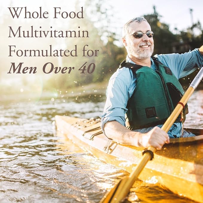 Garden of Life Organics Whole Food Multivitamin - Men 40+ 120 Tablets, Vegan Mens Multi for Health & Well-Being Certified Organic Whole Food Vitamins & Minerals for Men Over 40 Mens Vitamin(Pack of 2)